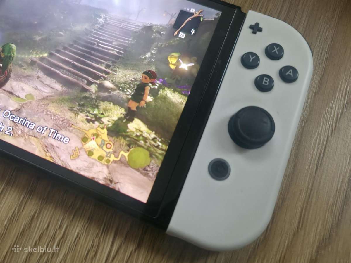 Nintendo Switch + 4 žaidimai ir priedai - nuotraukos Nr. 4