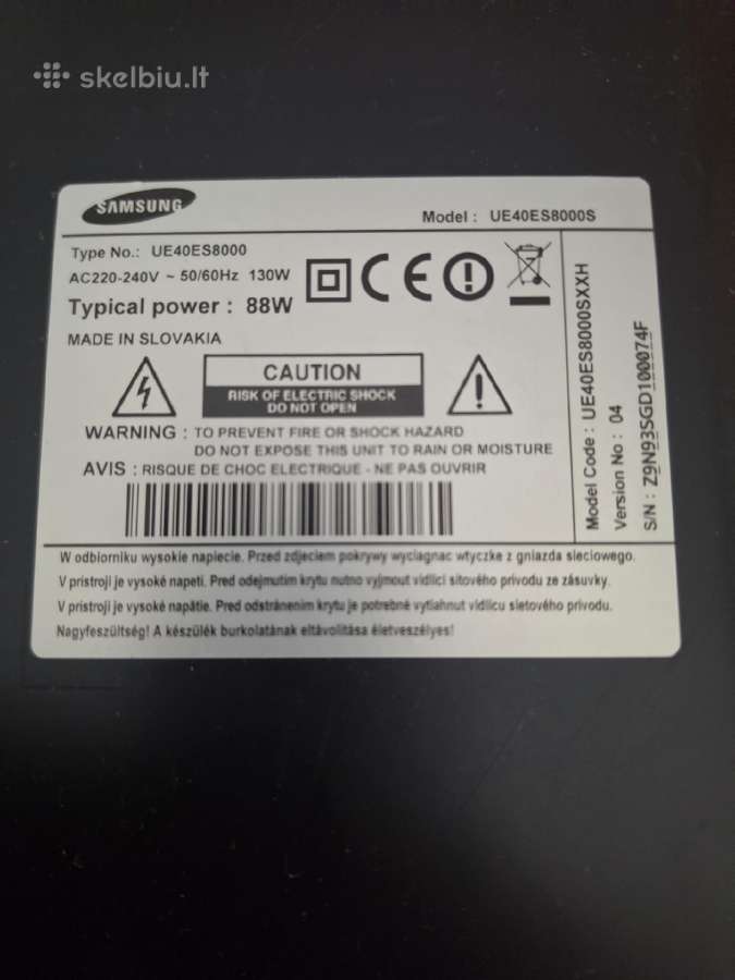 Televizorius Samsung full HD 40 coliu - nuotraukos Nr. 2