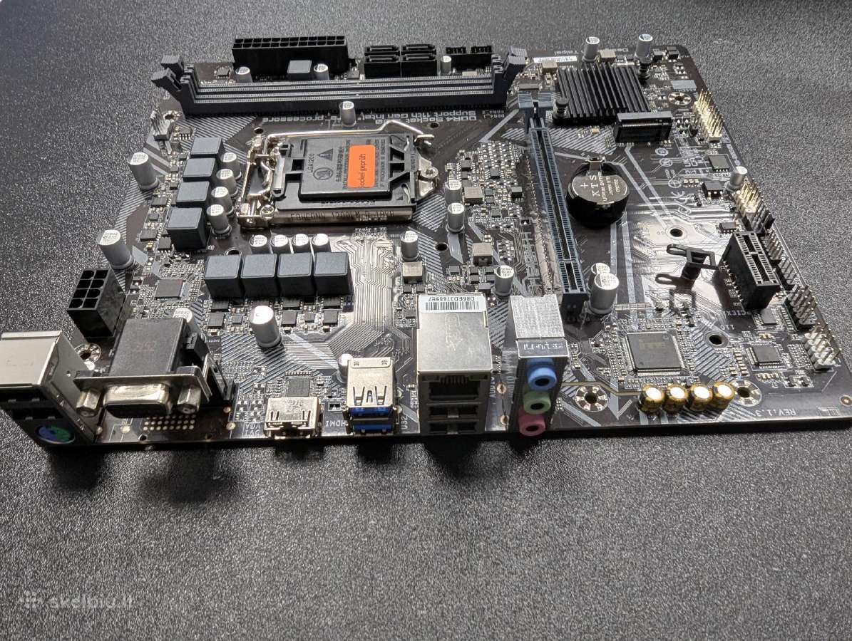 Pagrindinė plokštė Gigabyte H510mh socket 1200 - nuotraukos Nr. 6
