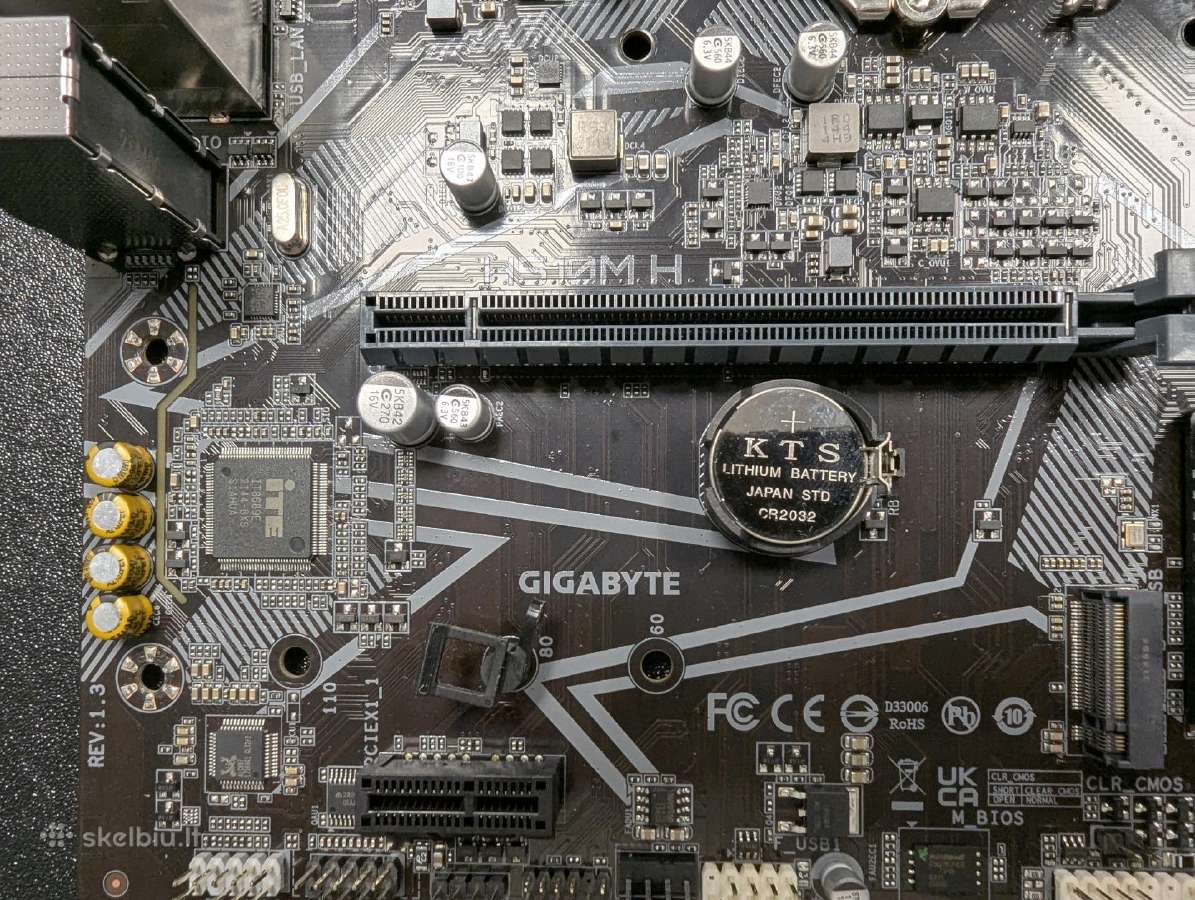 Pagrindinė plokštė Gigabyte H510mh socket 1200 - nuotraukos Nr. 3