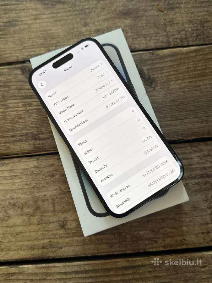 Apple iPhone 14 Pro 128gb Space Black - nuotraukos Nr. 8