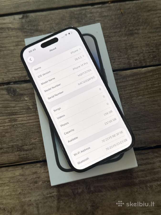 Apple iPhone 14 Pro 256gb Space Black - nuotraukos Nr. 8