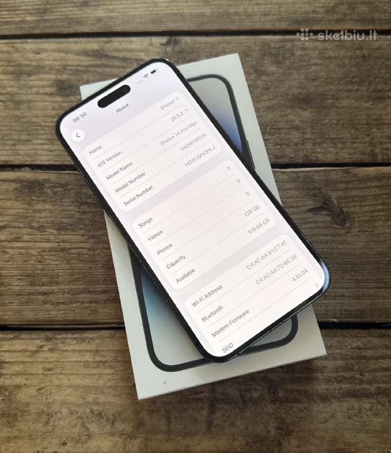 Apple iPhone 14 Pro Max 128gb Space Black - nuotraukos Nr. 8