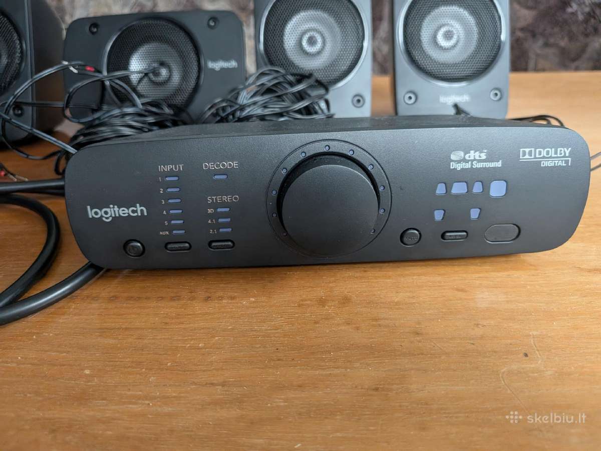 Garso kolonėles Logitech Z906 - nuotraukos Nr. 3
