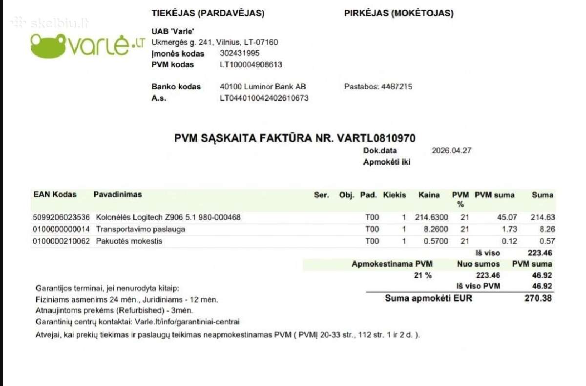 Garso kolonėles Logitech Z906 - nuotraukos Nr. 10