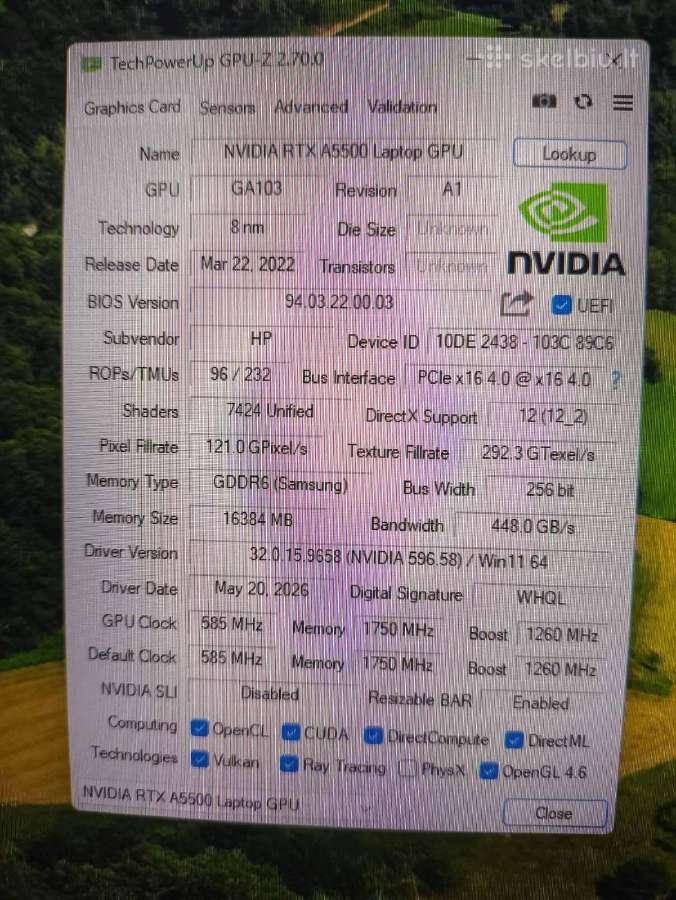 Zbook Fury 16 G9 i7-12850hx 64gb Rtx A55000 16gb - nuotraukos Nr. 6