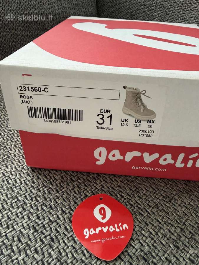 Garvalin demisezoniniai aulinukai 31 dydis - nuotraukos Nr. 9