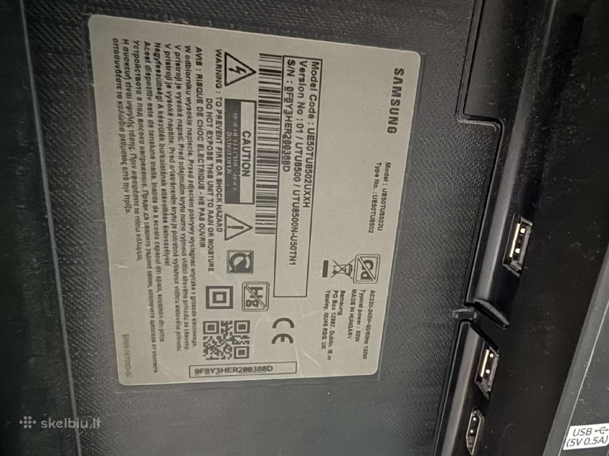 Samsung 50" Tu8502 (Su Defektu) - nuotraukos Nr. 6