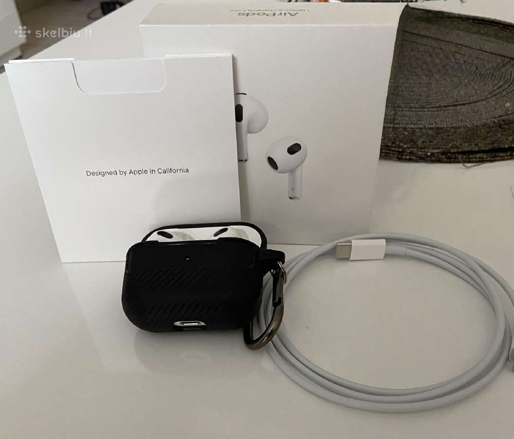 Apple Airpods 3 (Lightning Case) – Idealios būklės - nuotraukos Nr. 3