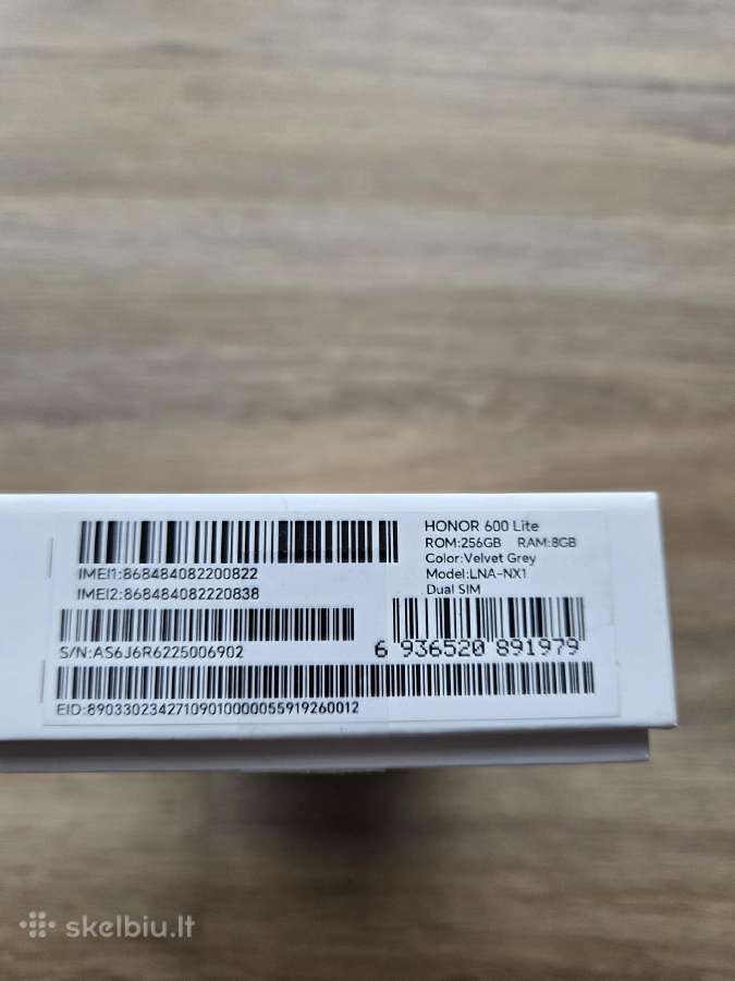 Honor 600 lite 256gb telefonas - nuotraukos Nr. 2