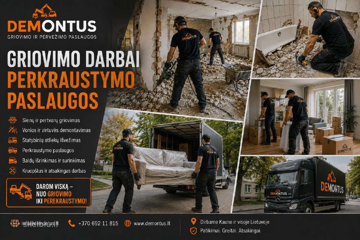 Pigiausias Perkraustymas išvežimas,pristatymas - nuotraukos Nr. 13