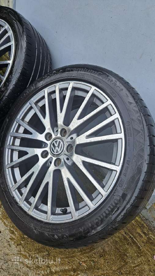 VW R18 ratai su vasarinėmis padangomis - nuotraukos Nr. 3