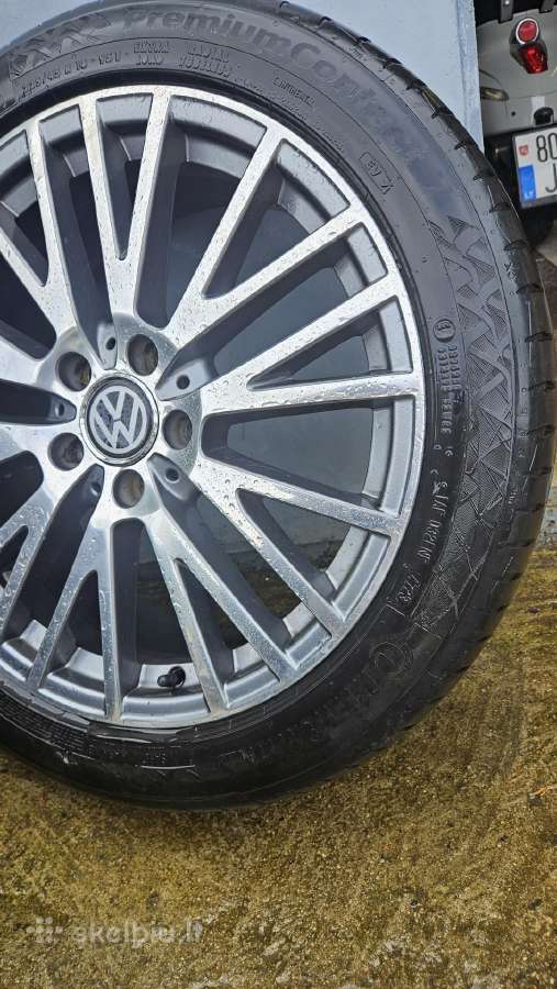 VW R18 ratai su vasarinėmis padangomis - nuotraukos Nr. 6