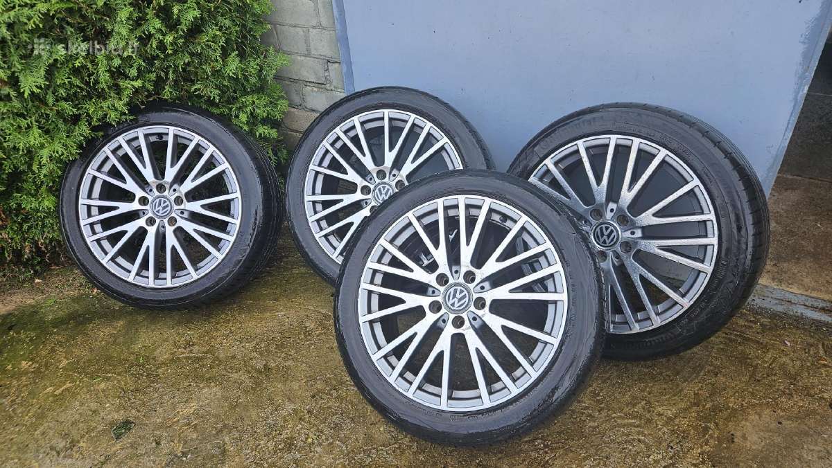 VW R18 ratai su vasarinėmis padangomis - nuotraukos Nr. 2