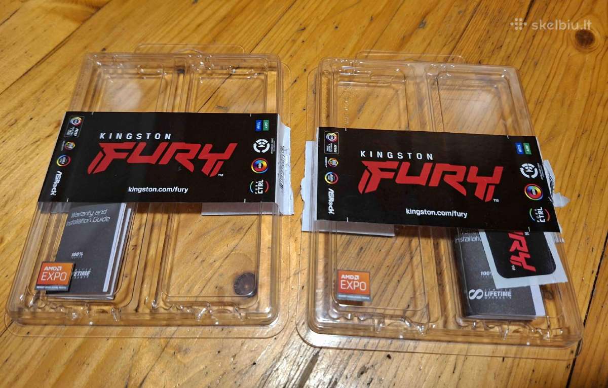 Kingston 2x16gb 6000mt/s Ddr5 Cl36 Fury Beast Rgb - nuotraukos Nr. 2