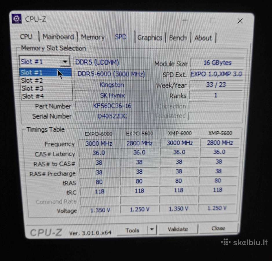 Kingston 2x16gb 6000mt/s Ddr5 Cl36 Fury Beast Rgb - nuotraukos Nr. 4