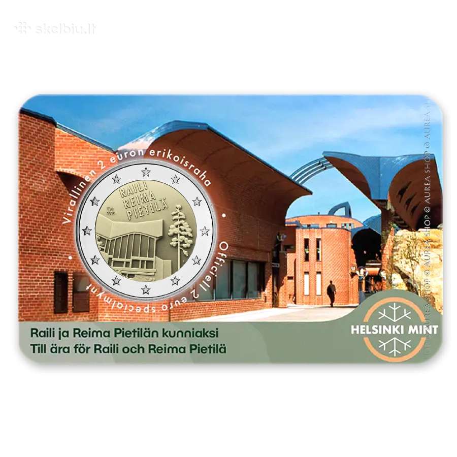 Suomijos 2€ moneta - 2026 Raili and Reima Pietila! - nuotraukos Nr. 2