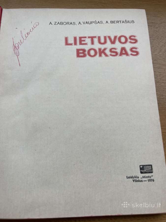 Lietuvos boksas knyga - nuotraukos Nr. 2