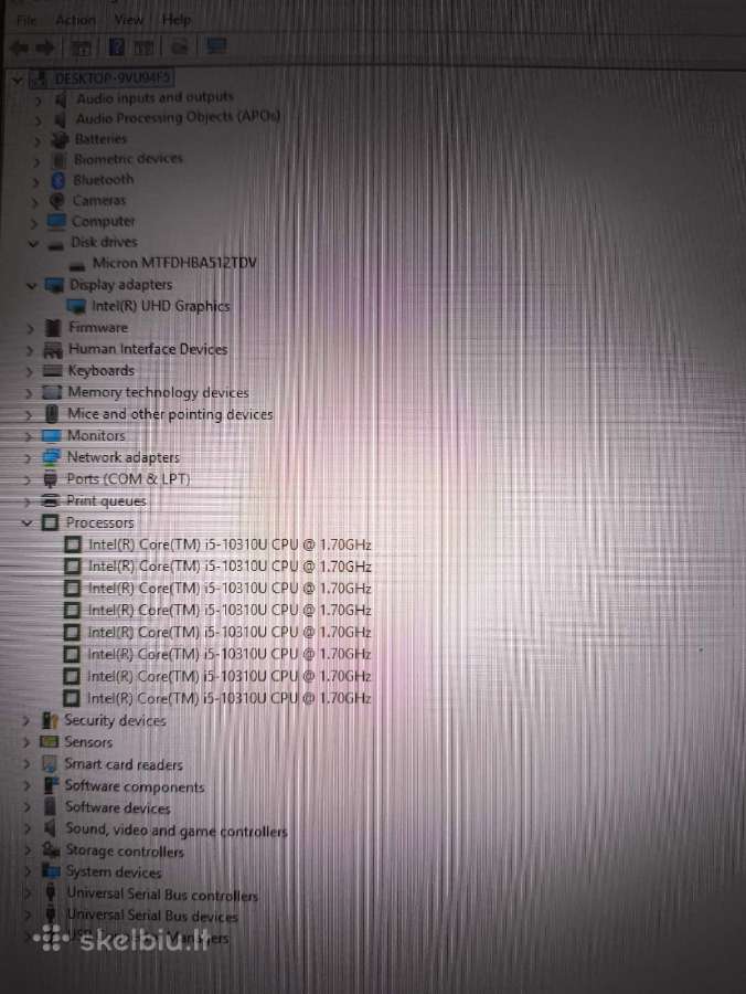 Thinkpad T14s 14.0 Fhd i5-10310u 16/256gb 11% - nuotraukos Nr. 5