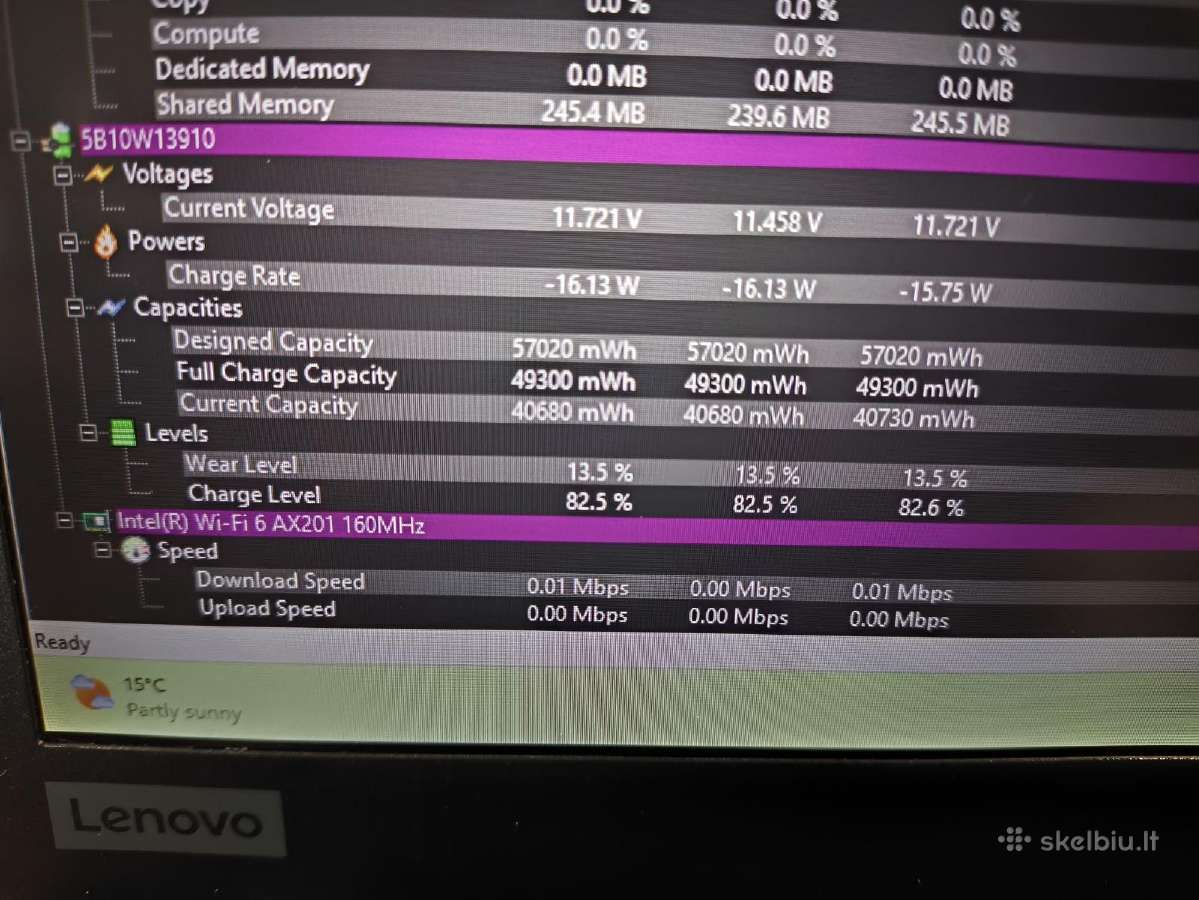 Thinkpad T14s 14.0 Fhd i5-10310u 16/256gb 11% - nuotraukos Nr. 6