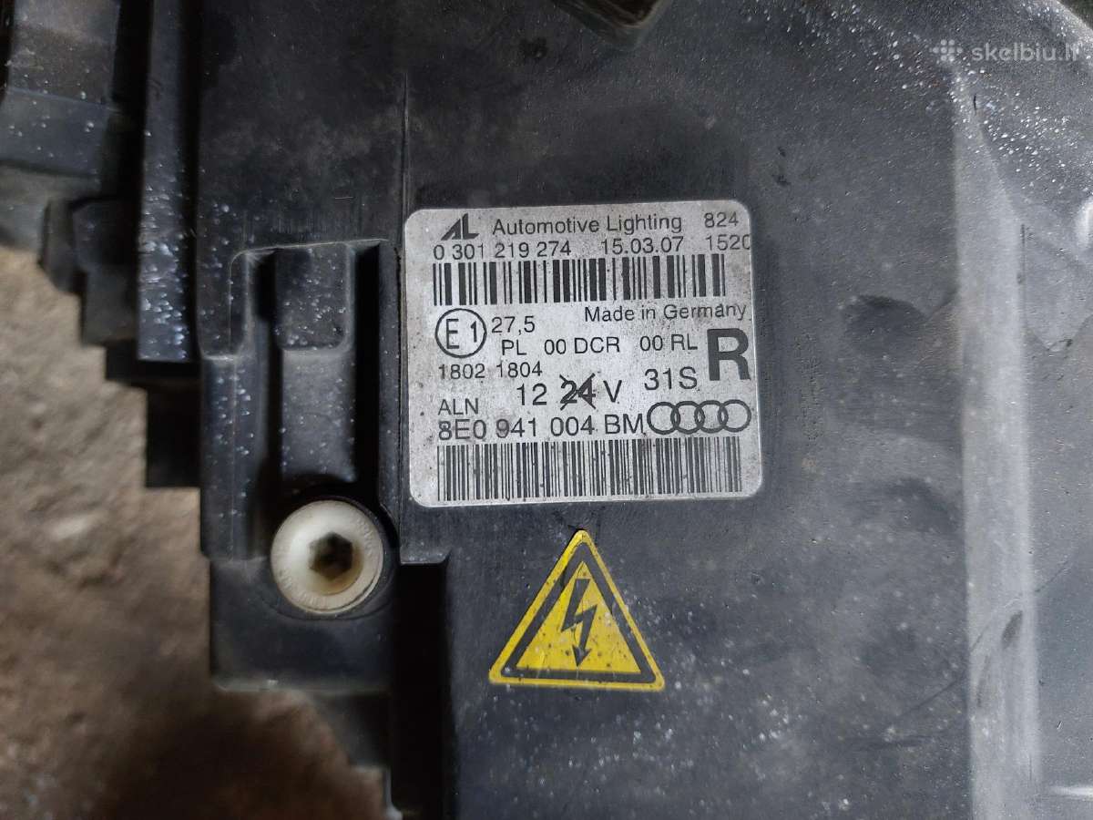 Audi A4 B7 priekiniai žibintai - nuotraukos Nr. 5