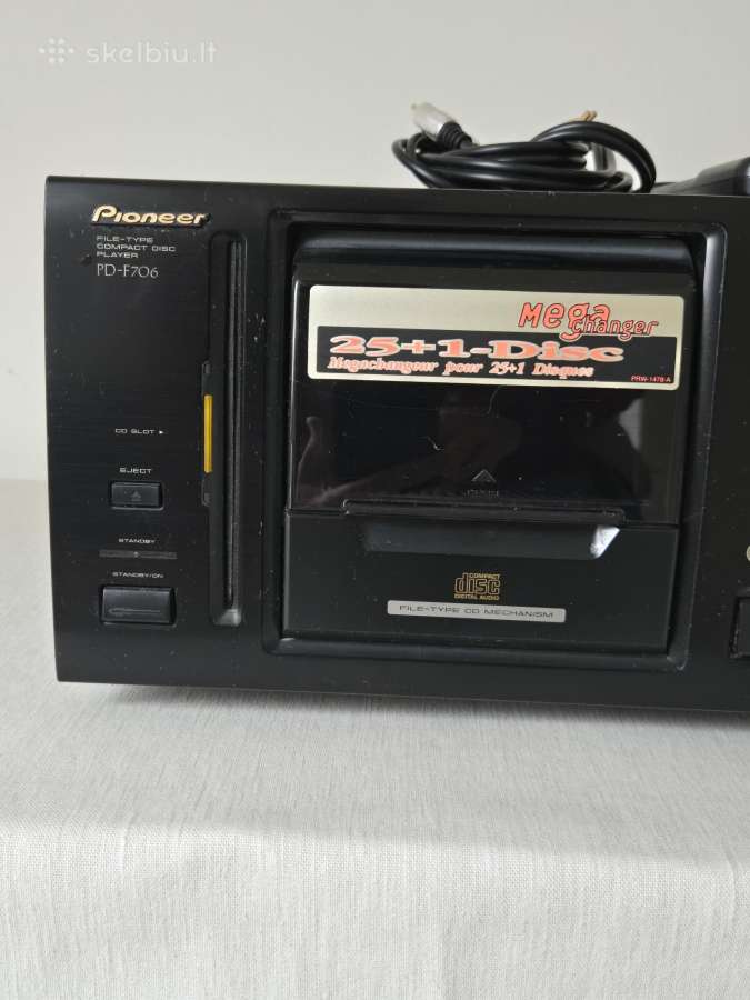 CD 25+1 diskų grotuvas Pioneer Pd-f706 - nuotraukos Nr. 2