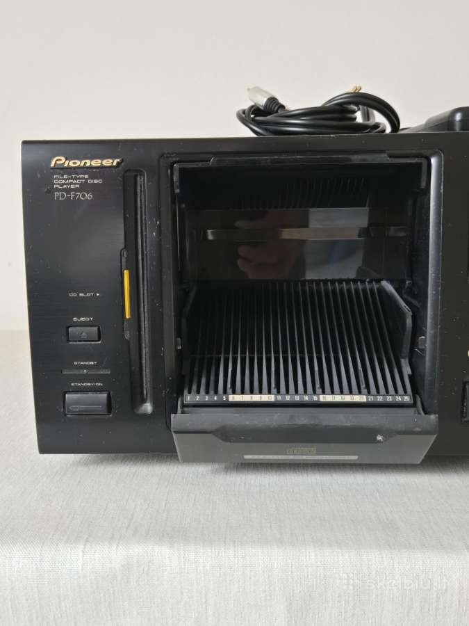 CD 25+1 diskų grotuvas Pioneer Pd-f706 - nuotraukos Nr. 3