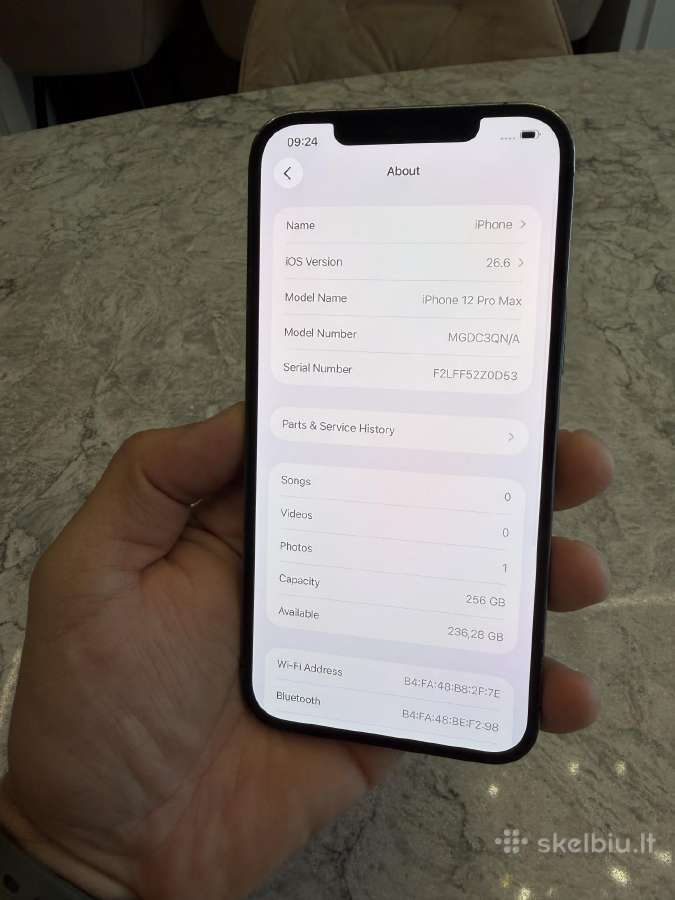 iPhone 12 pro max, 256gb 100% - nuotraukos Nr. 5