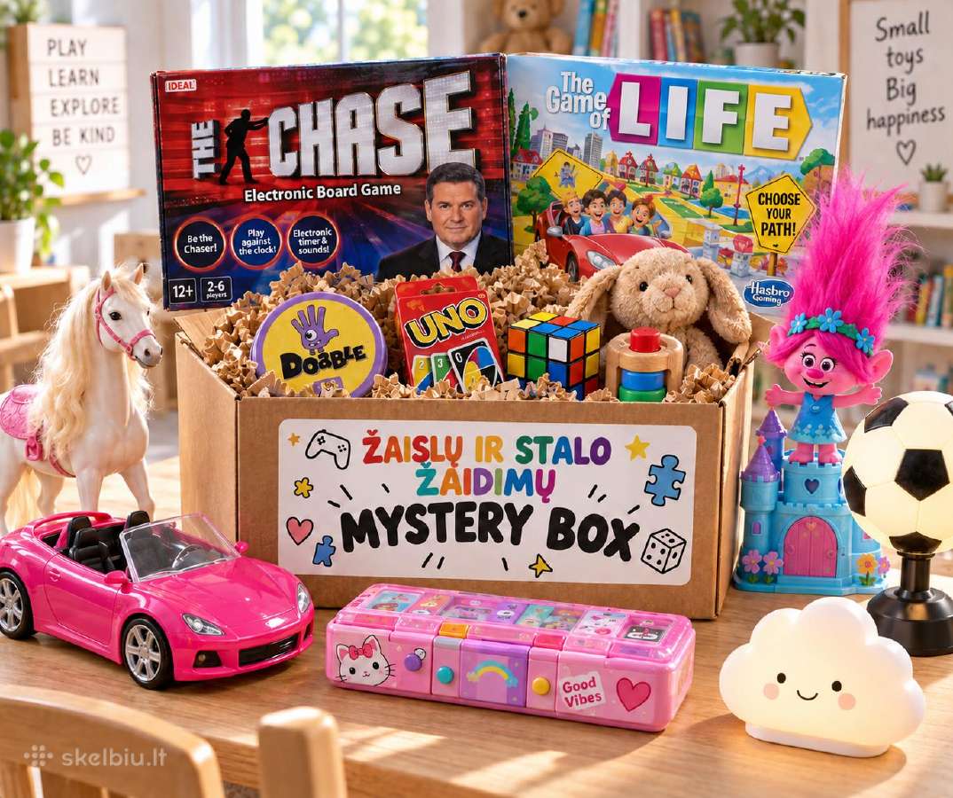 Mystery Box staigmenų dėžutė su vintage lobiais - nuotraukos Nr. 2