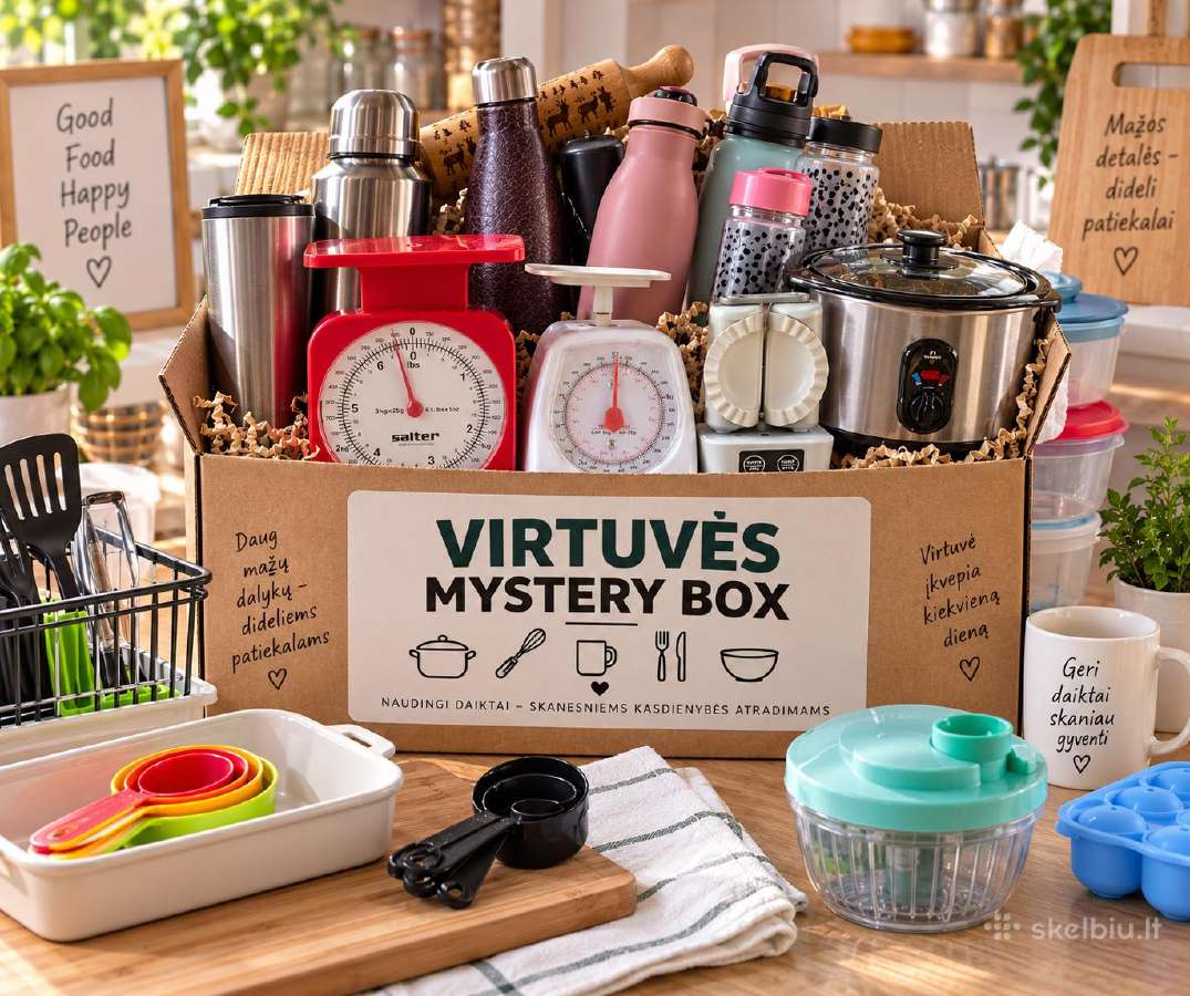 Mystery Box staigmenų dėžutė su vintage lobiais - nuotraukos Nr. 4