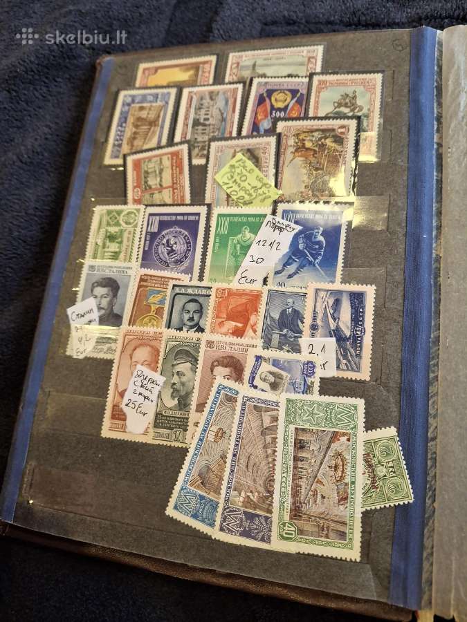 Pašto ženklai sovietiniai 1920-1950 - nuotraukos Nr. 4