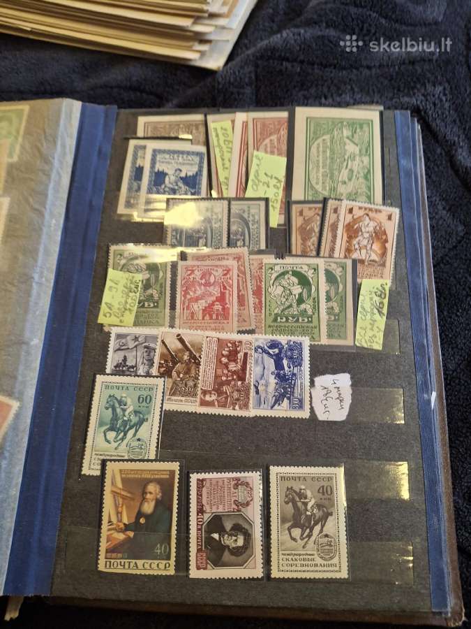 Pašto ženklai sovietiniai 1920-1950 - nuotraukos Nr. 9