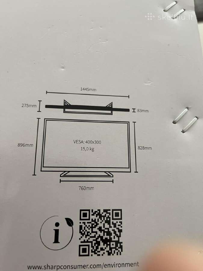 165cm 4k Uhd Qled smart Sharp 65jp7265e - nuotraukos Nr. 15