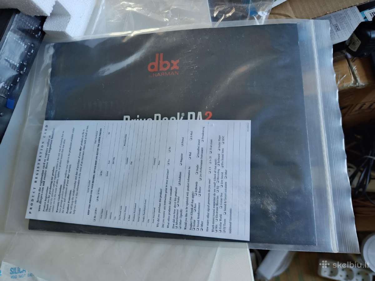 Garso yrangos procesorius Dbx drive rack 2 - nuotraukos Nr. 6