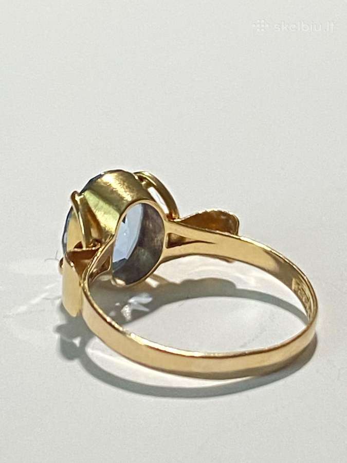 Aukso (750) žiedas su išskirtine 1,7ct spinele - nuotraukos Nr. 3