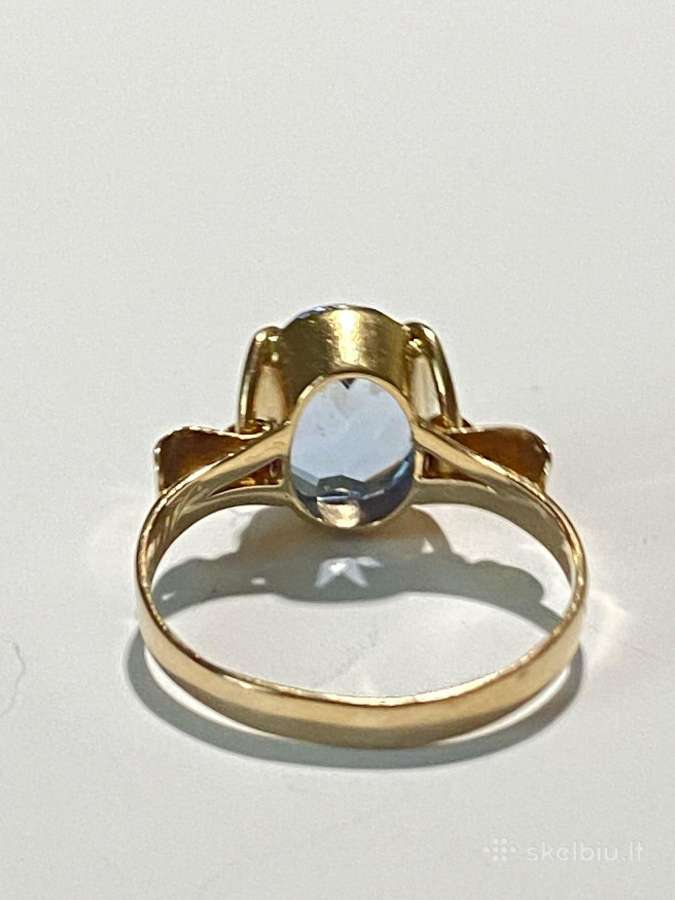 Aukso (750) žiedas su išskirtine 1,7ct spinele - nuotraukos Nr. 8
