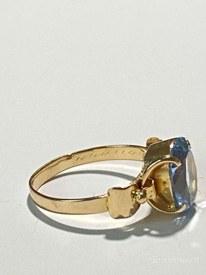 Aukso (750) žiedas su išskirtine 1,7ct spinele - nuotraukos Nr. 9