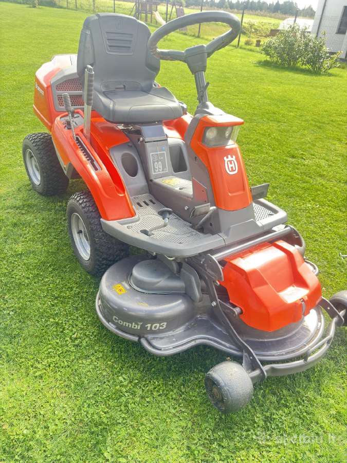 Husqvarna R 216t Awd su priekaba ir sniego peiliu - nuotraukos Nr. 4