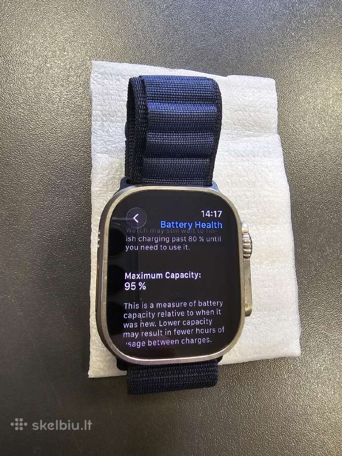 Apple watch ulta 95% bat. - nuotraukos Nr. 4