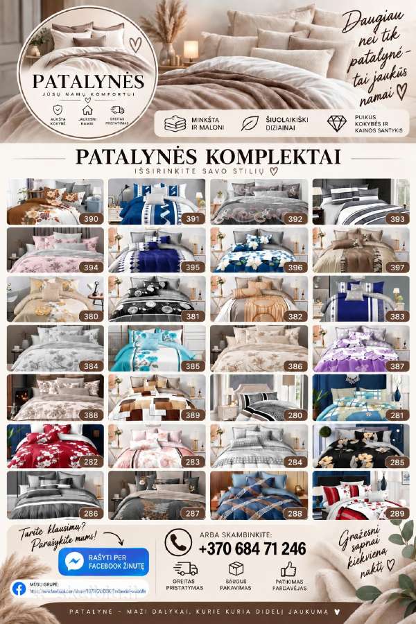 Patalynės Komplektai – 200x220 Cm - nuotraukos Nr. 2