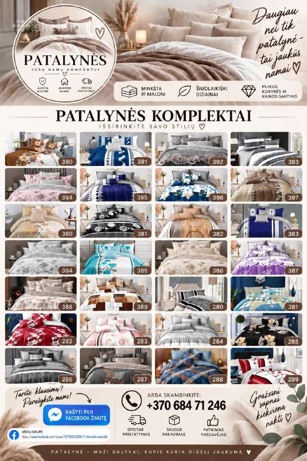 Patalynės Komplektai – 200x220 Cm - nuotraukos Nr. 9