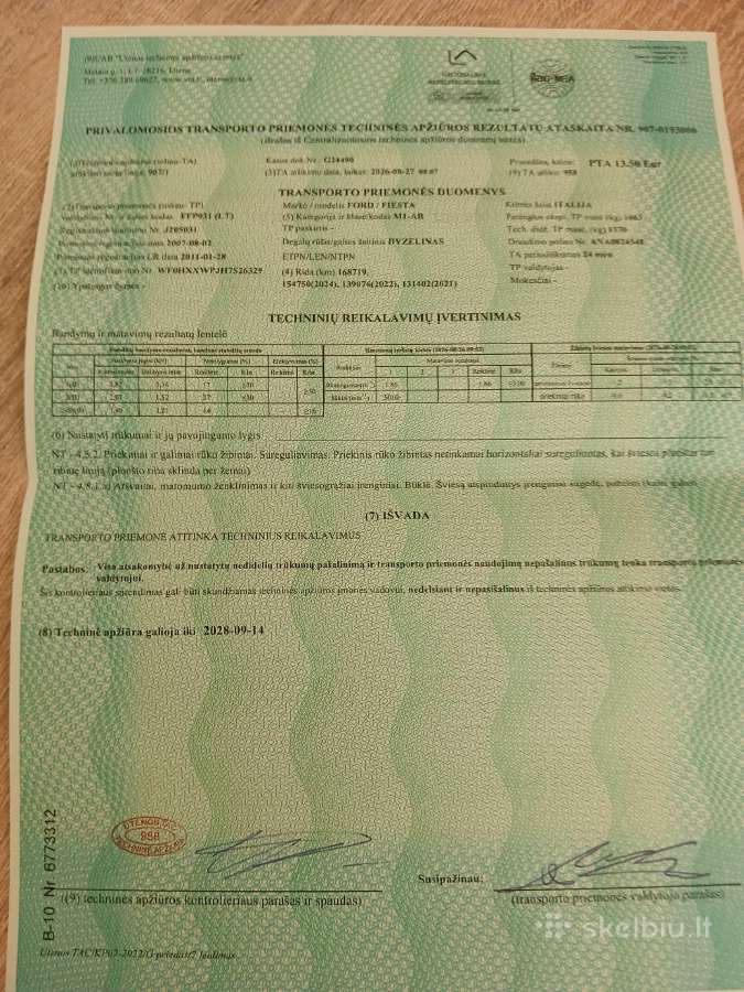 Parduodu Ford fiesta - nuotraukos Nr. 11