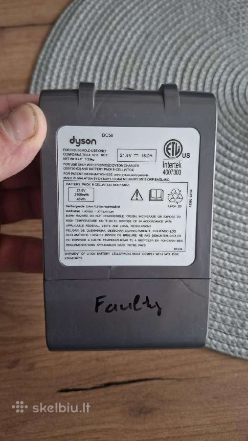 Dyson V6 priedai. Naudoti - nuotraukos Nr. 5