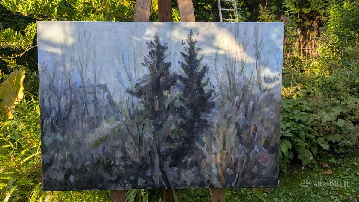 Antanas Kmieliauskas - Dvi pušys - 100x80 - nuotraukos Nr. 3