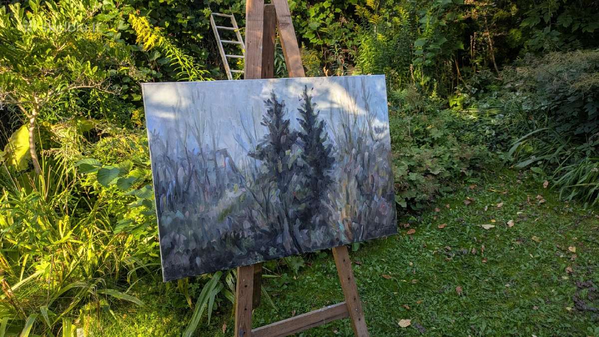 Antanas Kmieliauskas - Dvi pušys - 100x80 - nuotraukos Nr. 4