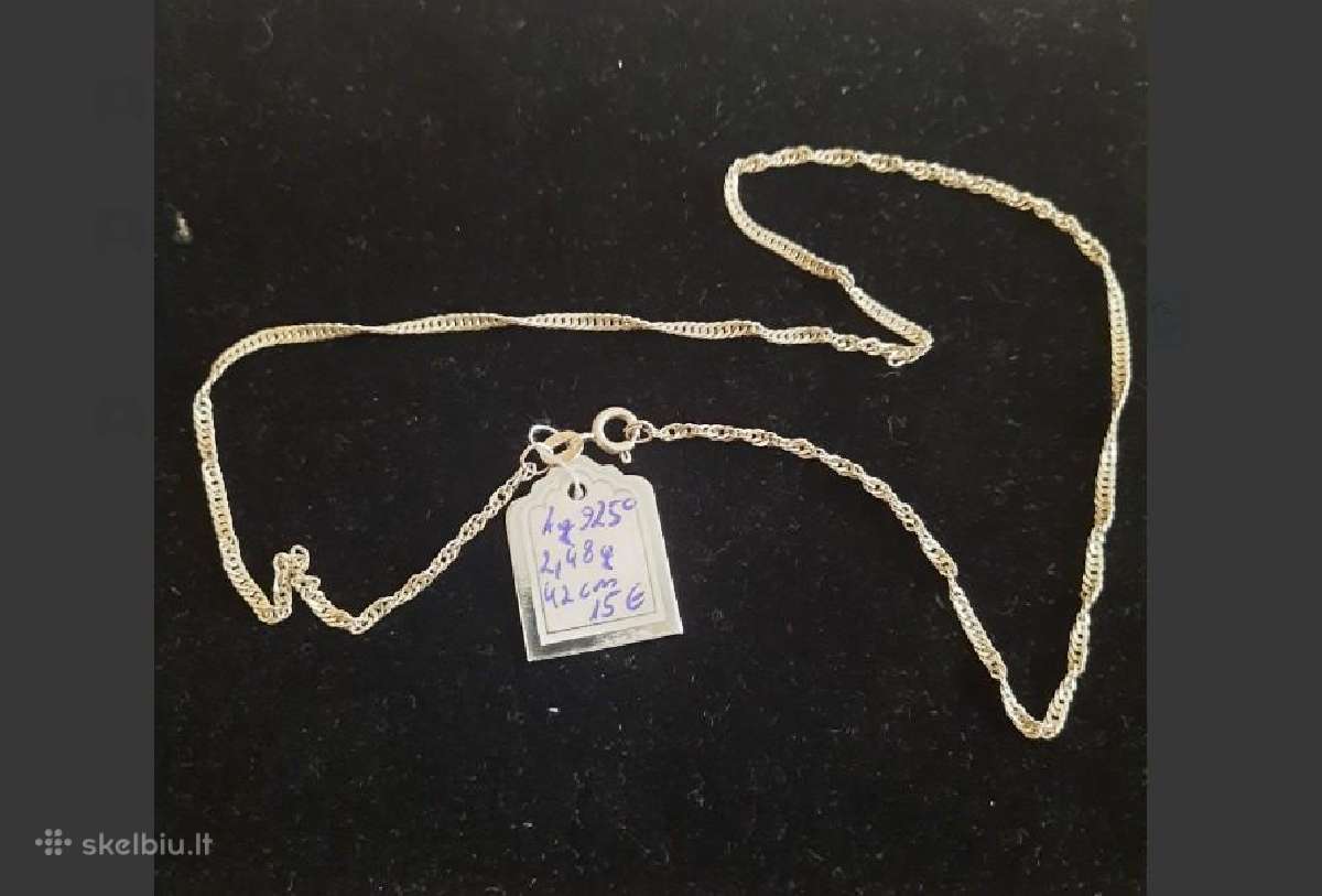 Sidabrinės grandinėlės ir apyrankės nuo 5eur. - nuotraukos Nr. 6