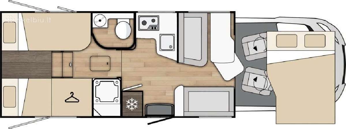 Naujo 2026 m. kemperio Benimar Sport 363, 5 vietos - nuotraukos Nr. 6