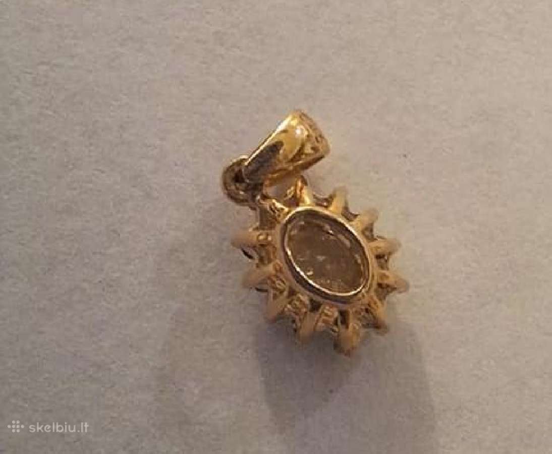 Aukso pakabukas su deimantais (0,43ct) - nuotraukos Nr. 4