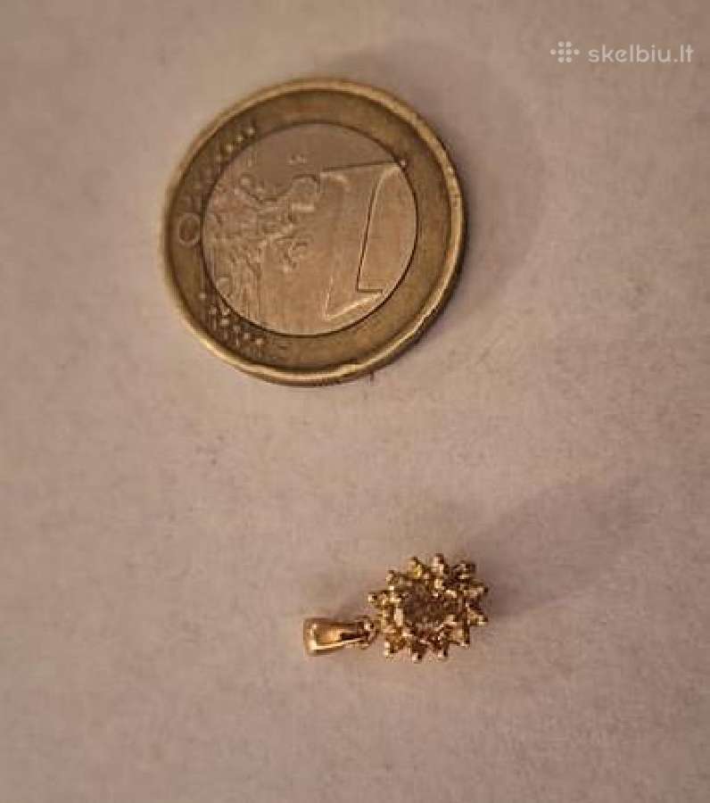 Aukso pakabukas su deimantais (0,43ct) - nuotraukos Nr. 6