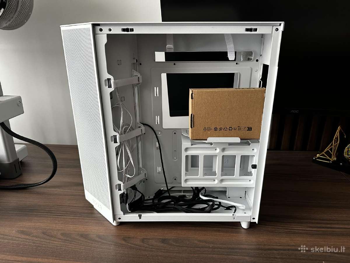 Nzxt H6 Flow White + Lian Li fanai + 3.5 ekranas - nuotraukos Nr. 4
